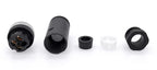 1Pc M12 Sensor Connector Waterproof Straight Angle Male Female Screw Threaded Plug Coupling 3 4 5 8 Pin