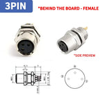 M8 waterproof connector - 3P4P male female M8 waterproof aviation plug socket sensor cable connector