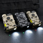 Tactical Nylon EOTEC OGL Red Dot Laser Indicator Blue Green IR PEQ-15 with OGL White Strobe Flashlight for Airsoft Gun Rifle