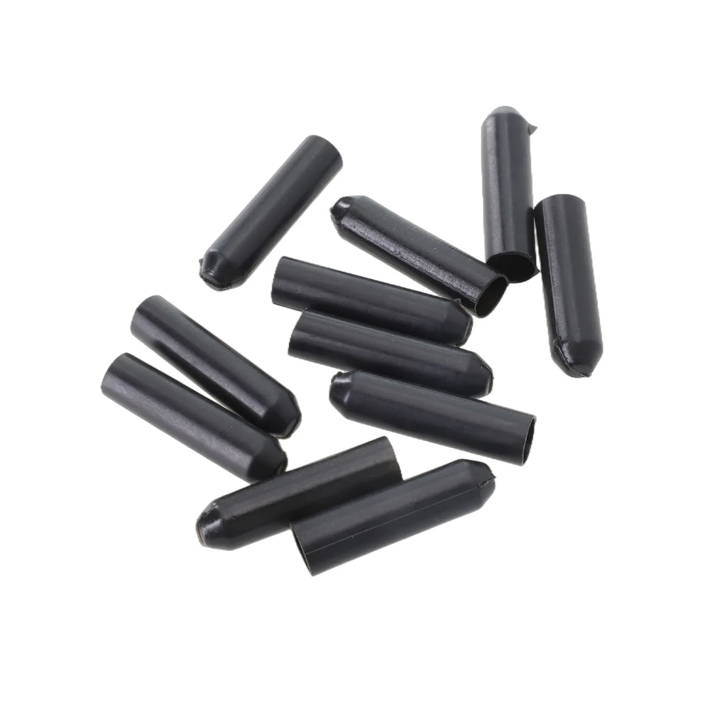 10pcs Warm Shrink End Cap Heat Shrink Cap Black Cable Sealing Cap For Protection Cable End Electrical Equipment