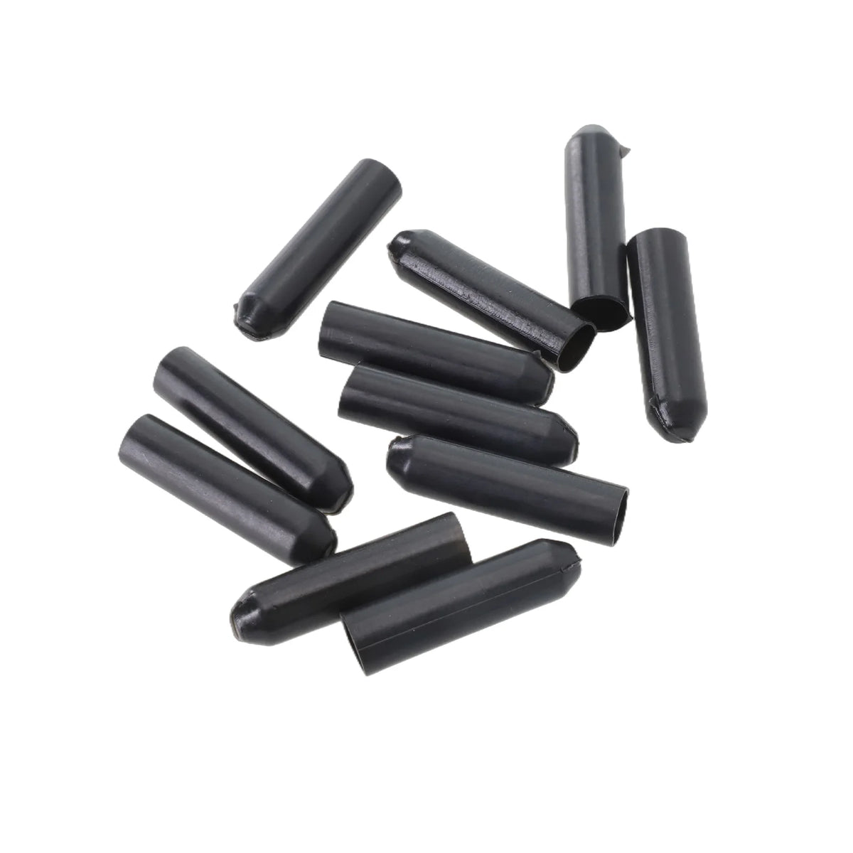 10pcs Warm Shrink End Cap Heat Shrink Cap Black Cable Sealing Cap For Protection Cable End Electrical Equipment
