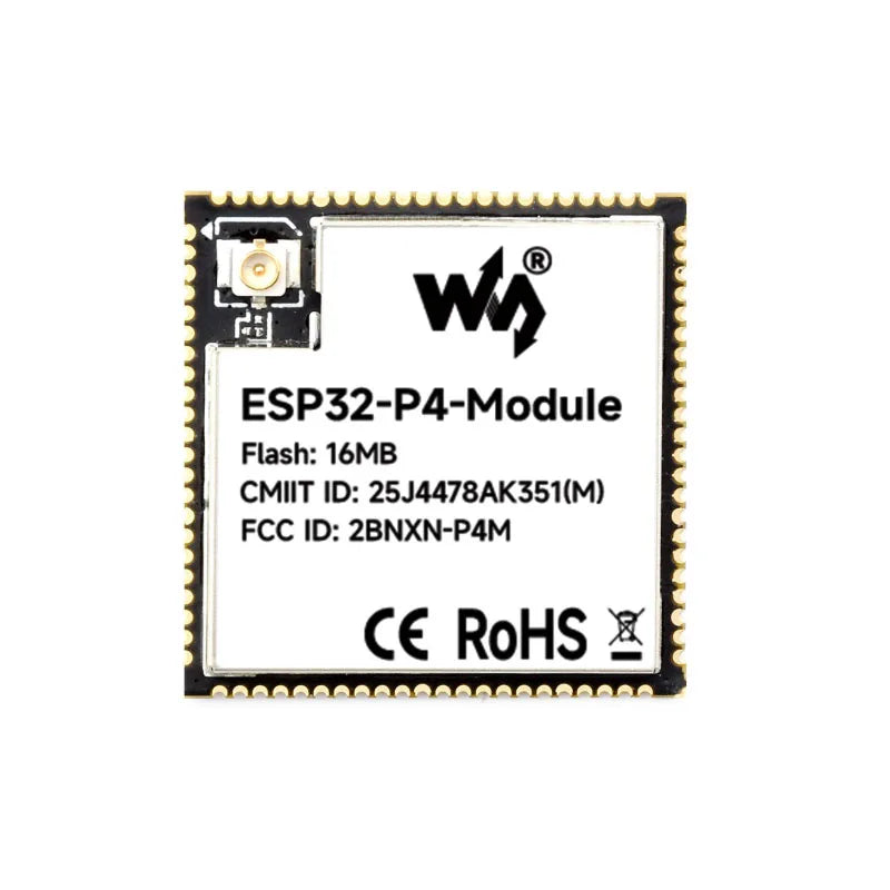 ESP32-P4-Module 32/16MB ESP32-P4 /C6 Dual Core RISC-V 32-bit Mcu 32MB PSRAM 16MB Nor Flash for 2.4GHz Wi-Fi Bluetooth 5.3 P4
