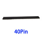 10Pcs2.54mm Pitch Single Row Female Pin Header Socket 2~40P PCB Board Connector Strip Gold Plated Pinheader Terminal for Arduino