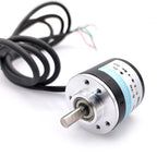 38S6G5-B-G24N Rotary Incremental Encoder AB 2 Phase Connection 50/100/200/360P/R 5-24V Solid Shaft DC Open Collector Output NPN