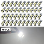 10-40 PCS CANBUS No Error T10 W5W LED Bulb For Car Interior Dome Door Map Trunk License Plate Lights 12V 26SMD 400LM 6500k White