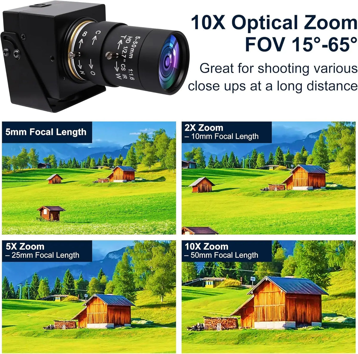 SVPRO Ultra HD 16MP USB Camera 4656x3496 IMX298 USB Webcam Optical CS Zoom Camera for Industrial Inspection Machine Vision