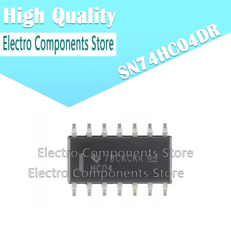10PCS 74HC04D SOP14 74HC04 SOP SN74HC04DR SMD 7404 SOIC-14 IC LOGIC GATE HEX INVERTER HC-CMOS SOP 14PIN PLASTIC