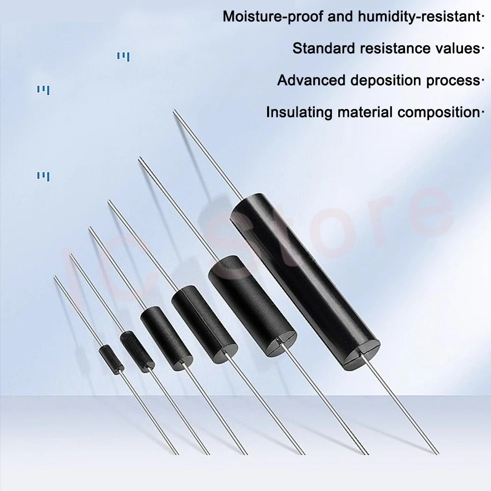 1PCS 1W EE High Precision Resistor 1R-10MR 0.1% Non-Inductive Low Temperature Coefficient Drift Sampling Resistor TCR Metal Film