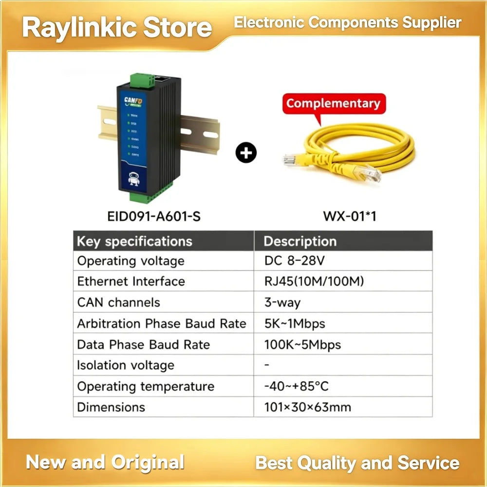ECAN-S01 ECAN-E02 CAN Protocol Converter CAN to TTL/RS485/RS232/RS422/Ethernet/WiFi AT Command EBYTE ECAN Series Modbus TCP UDP