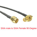WIFI Antenna Extension Cable SMA Male Plug Female Jack Straight Right Angle Pigtail Adapter RG174 10cm/20cm/30cm/50cm/100cm