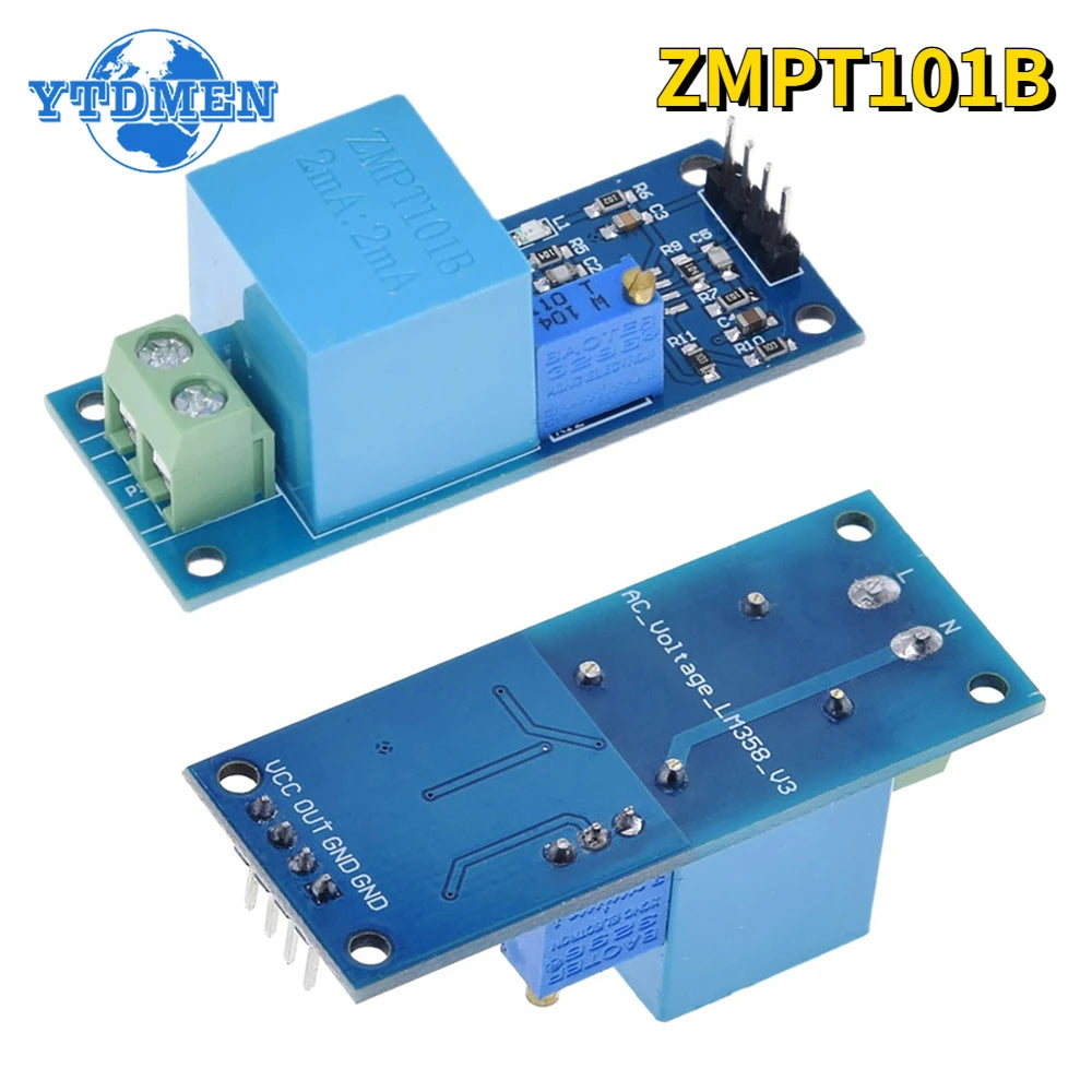 1PCS ZMPT101B Voltage Sensor Active Single Phase Voltage Transformer Module AC Output