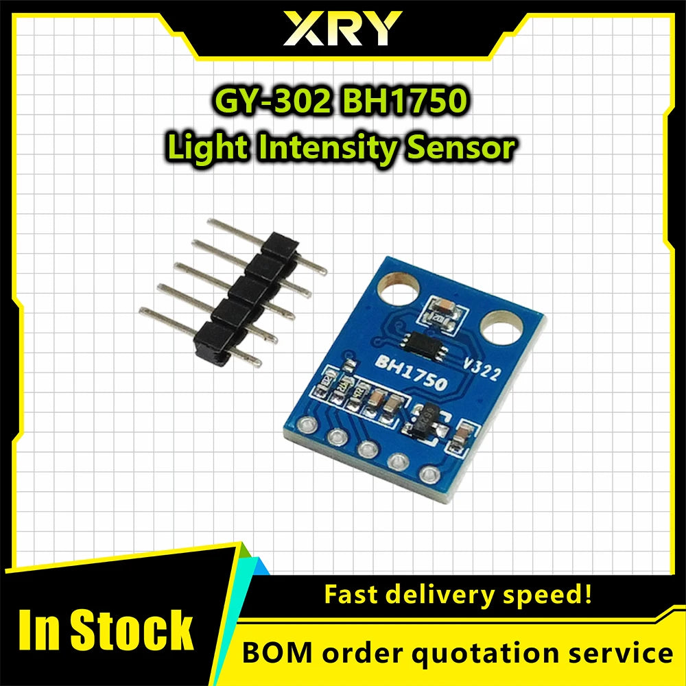 XRY 1-10PC GY-302 BH1750 BH1750FVI Light Intensity Illumination Module Digital Optical Intensity Illumination Sensor for Arduino
