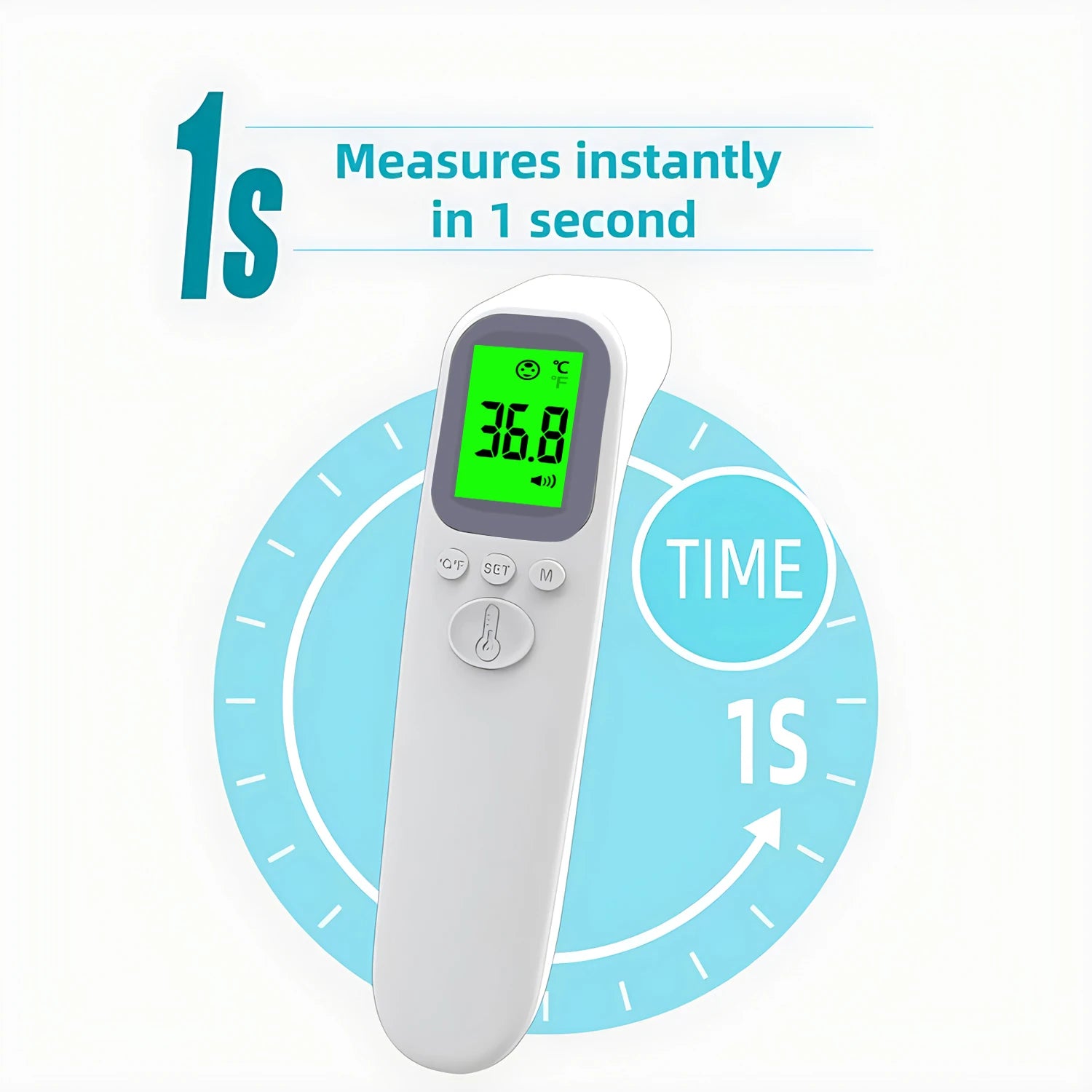 Backlit Digital Forehead Thermometer Non-contact Human body Temperature Meter Electronic Medical Baby Adult Fever Thermometer