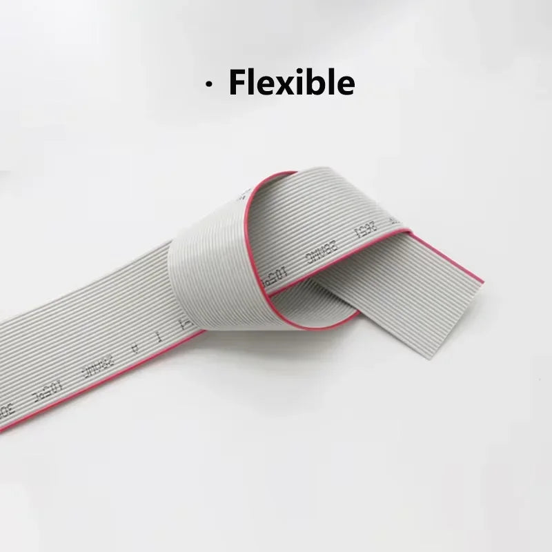1~10m 1.27mm UL2651 Gray Wire Flat Ribbon Cable 28AWG 10 14 16 20 26 30 34 40 50 60pins 300V for 2.54mm IDC Connector Data Cable