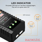 HTRC B3 2S-3S Lipo Battery Charger 110-220V AC LED 20W B3 Compact Charger Balance RC Charger