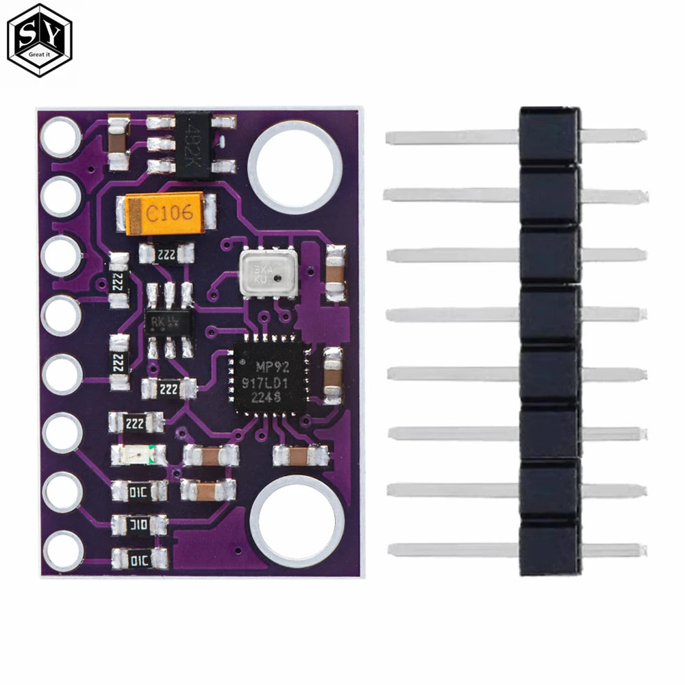 GY-91 MPU9250+BMP280 Sensor Module (1PC) – for Arduino-Compatible 9-Axis Compass Gyroscope with SPI/I2C 3-5V