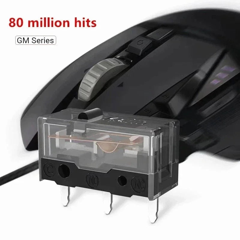 1Pcs New Kailh GM 8.0 micro switch GM8.0 Gold Contactor 80 Million Click Life Computer mouse left right Micro Swicth button