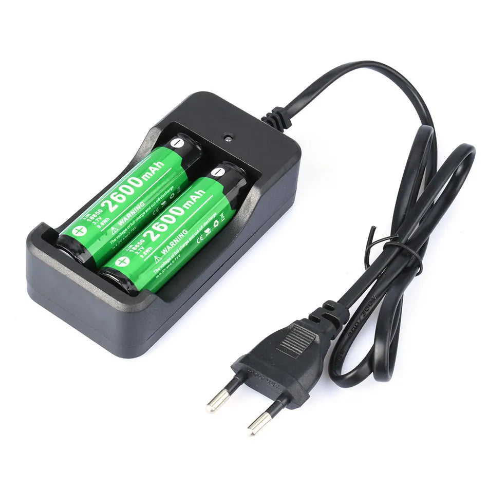 Dual Slots USB Batteries Smart Charger for 18650 26650 16340 14500 Universal Battery Charger For Li-ion 3.7V Rechargeable 2 Slot