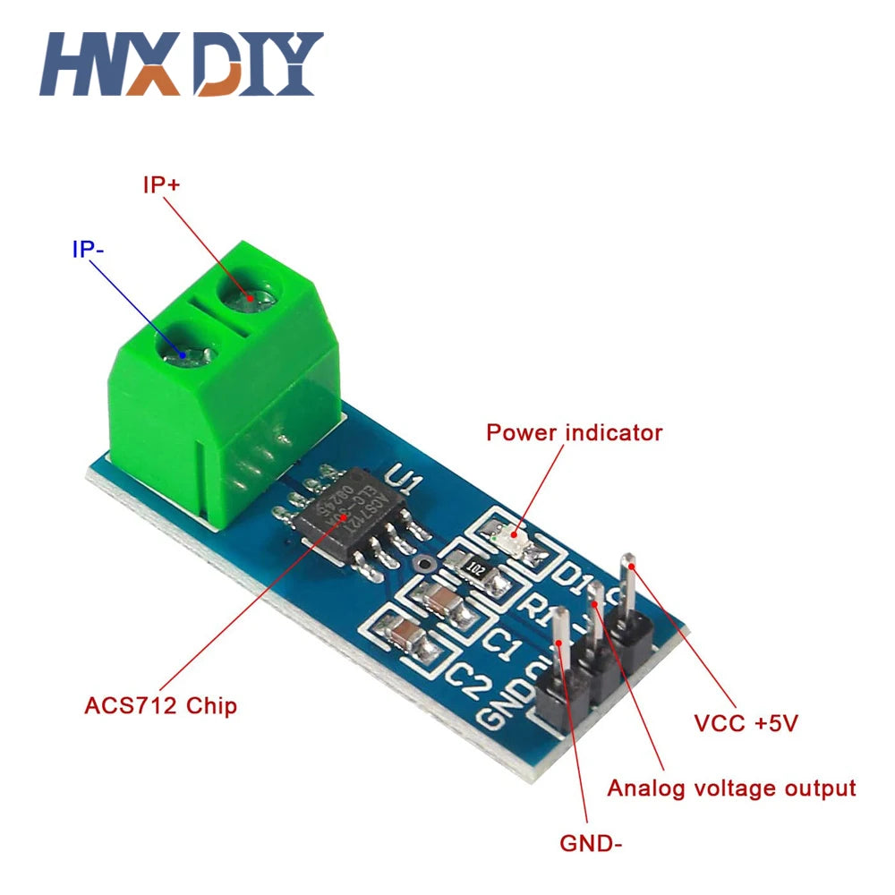 5/10pcs 3pcs ACS712 5A 20A 30A Range Hall Current Sensor Module ACS712-30A ACS712-20A