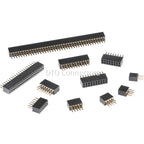 1.27mm 1.27 Double Row Female 3~50P Breakaway PCB Board Pin Header socket Connector Pinheader 2*3p 2*10p 2*6 2*20 2*12 2*25