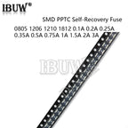 20PCS 0603 0805 1206 1210 1812 0.1A 0.2A 0.25A 0.35A 0.5A 0.75A 1A 1.5A 2A 3A PPTC Self-Recovery Fuse SMD FUSE Resettable SMD