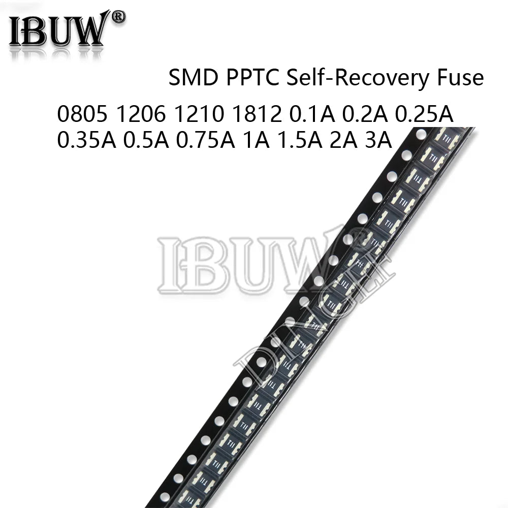 20PCS 0603 0805 1206 1210 1812 0.1A 0.2A 0.25A 0.35A 0.5A 0.75A 1A 1.5A 2A 3A PPTC Self-Recovery Fuse SMD FUSE Resettable SMD