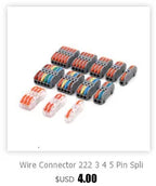Mini Wire Electrical Connector Boxed 222 LED Strip Lighting Quick Connectors Universal Compact Conductor Push-in Terminal Blocks