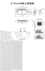 10pcs FPC/FFC 4/6/8/10/12/14/16/18/20/22/24/26/28/30/32/34/36/40/50/54/60 Pin Pull and connect the drawer of the cable socket
