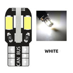 10pcs  W5W Led T10 Canbus Led Bulbs 8Pcs 5730 SMD 168 194 LED Interior Map Dome Lights Auto Clearance Light Parking Signal Lamp