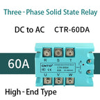 CNTD 3‑Phase Solid State Relay CTRE‑DA Series DC Control AC 10‑120A Industrial SSR Module 4‑32VDC Input 40‑480VAC Output