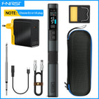 FNIRSI HS-02 Smart Electric Soldering Iron PD 100W Adjustable Constant Temperature Fast Heat Portable Soldering Iron Station Kit