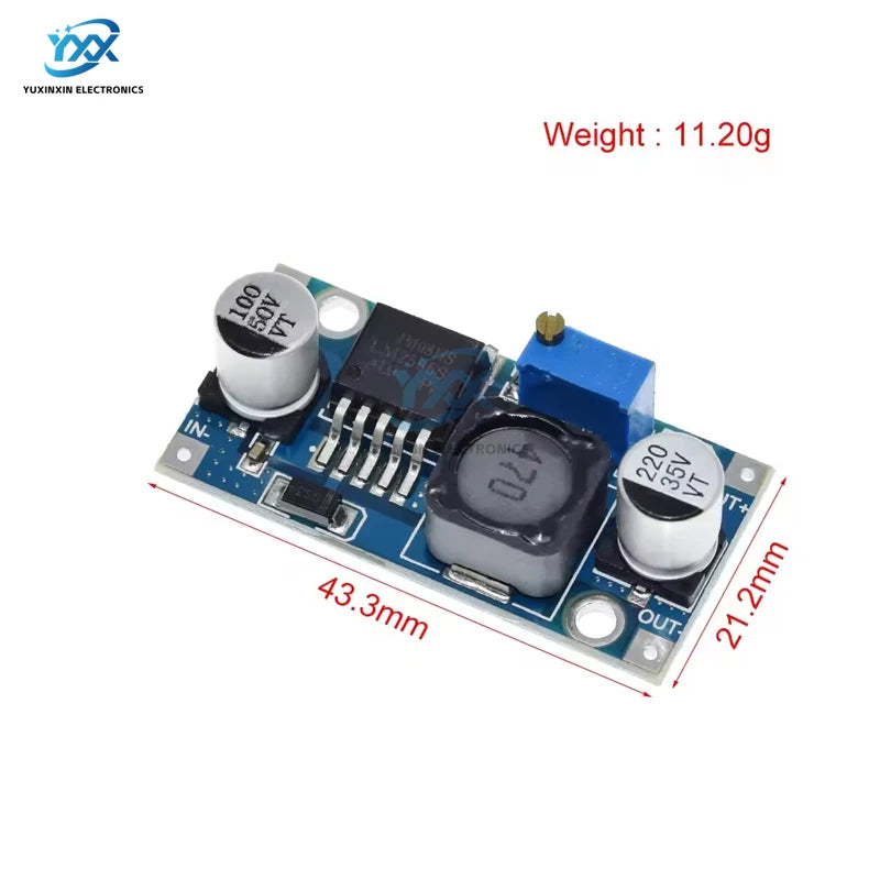 1/3/5/10PCS LM2596 Adjustable DC to DC Step Down Buck Converter Module 3.0-40V to 1.5-35V Power Supply Voltage Regulator for DIY