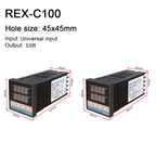 REX-C100 Digital RKC PID Thermostat Temperature Controller digital REX-C100/ 40A SSR Relay/K Thermocouple Probe/heat sink