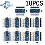 1-10pcs Nano 3.0 Compatible Controller – Arduino Bootloader, CH340 Chip, 16MHz ATMEGA328P/PB with Multi USB Interface