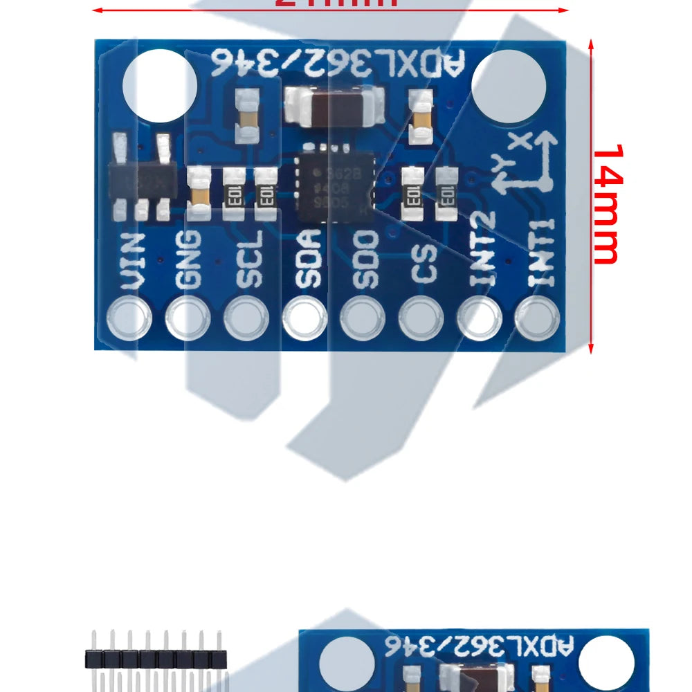 ADXL345 Alternative GY-346 Sensor Module - ADXL362/ADXL346 I2C/SPI Interface for Arduino Compatible
