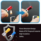 Automotive Insulated Crimp Terminals Kit, Male Female Spade Ring Fork Butt Lugs, Assorted Electrical Wire Connector Set for Car
