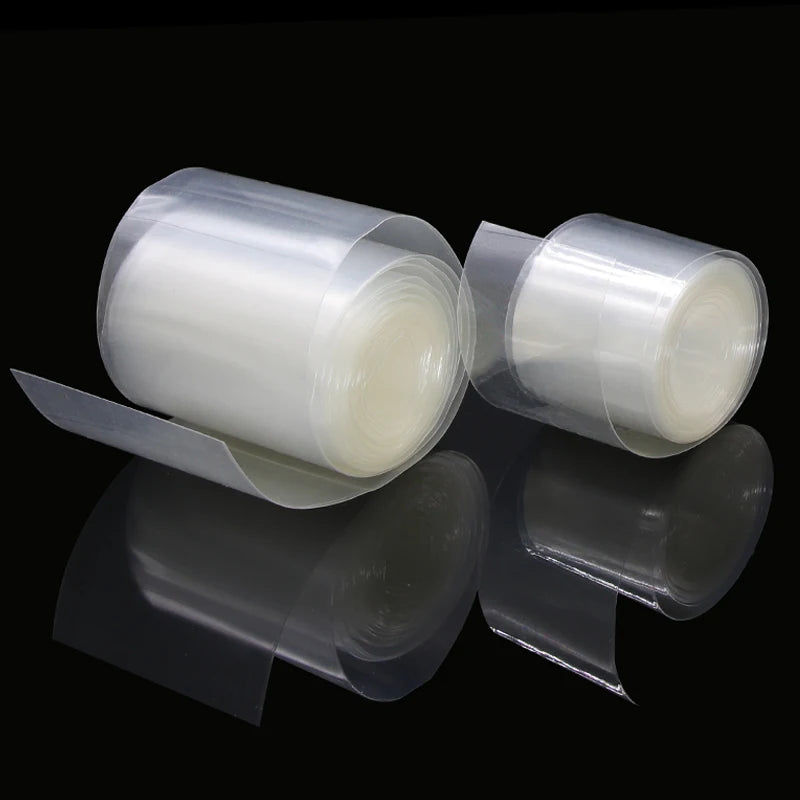 1m/5m Clear PVC Heat Shrink Tube Width 50mm ~ 500mm 18650 Lipo Battery Pack Insulated Cable Sleeve Protection Battery Film Wrap
