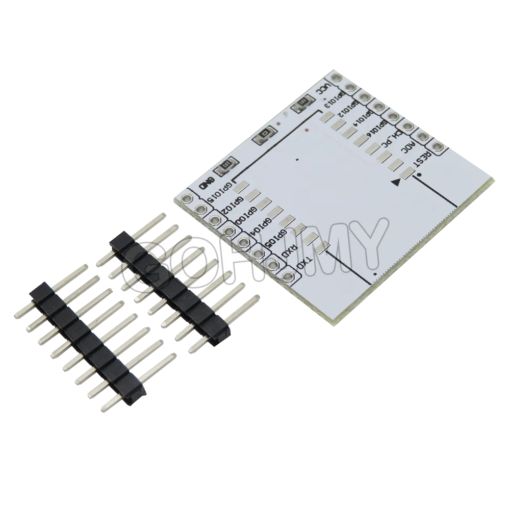 10PCS ESP8266 Serial WIFI Module Adapter Plate Applies To ESP-07 ESP-08 ESP-12  ESP-12F ESP-12E Board white for arduino