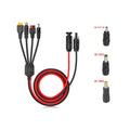JMUYTOP 12AWG Solar panel Cable Solar to XT60 DC7909(8mm) DC5521 DC5525 Anderson Connector For  Portable Power Station