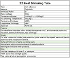 2/5/10m 2:1 Heat Shrink Tube Clear Diameter 0.6mm ~ 120mm DIY Wire Cable Repair Wrap Waterproof Insulated Protective Sleeve 600V