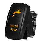 Marine Boat Rocker Switch 12/24V Orange Backlit Anchor Beacon Up Down Button ON OFF/ON OFF ON Momentary Toggle Switch Waterproof