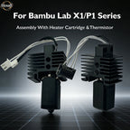 V2 Hotend Assembly For Bambu Lab P1S X1 X1C P1P With Heater Cartridge Thermistor 0.4 Nozzle Bambulab Hot end Extruder Accessorie