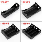 2pcs 18650 Battery Box 1/2/3/4 Sections ABS DIY Battery Holder PCB Pin Plug Board with Pin