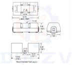1808/2410 SMD Fuse Holder 01550900M High Temperature Resistance With 0451 Series SMD Fast Blow Fuse 62mA-20A 125V/65V AC