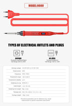 JCD 908U Electric Soldering Iron 80W 220V/110V With Switch Multi-function Button Adjustable Temperature Iron Welding Tools