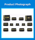 20PCS SMD Schottky Diode SS12 SMA SS14 1N5819 SS24 SB240 SS26 SR260 SS54 1N5824 SS34 1N5822 SR360 SS36 SS110 SB1100 SS2200