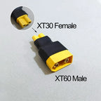 1PCS RC Battery Connector Adapter XT30 XT60 XT90 T-Plug TRX Male to Female Plug For RC LiPo Battery Charger
