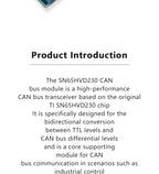 SN65HVD230 CAN Bus Transceiver Module 3.3V Power Supply ESD Protection TTL to CAN Level Conversion Board For Arduino