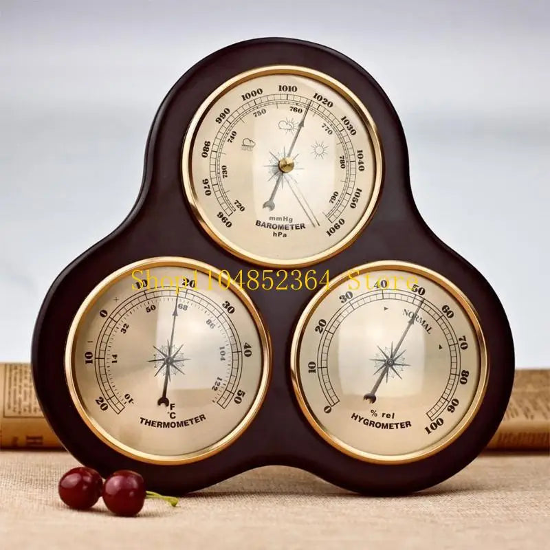 Multifunction Household Barometer Pressure Gauge Weather Station Durable Wall Hanging Atmospheric Thermometer Hygrometer