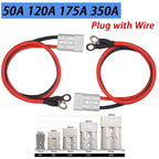 350A Plug Connector With M8 M6 Terminal Line 600V 4-50 Square 175A120A 50A Male Female Rechargeable Battery Connector